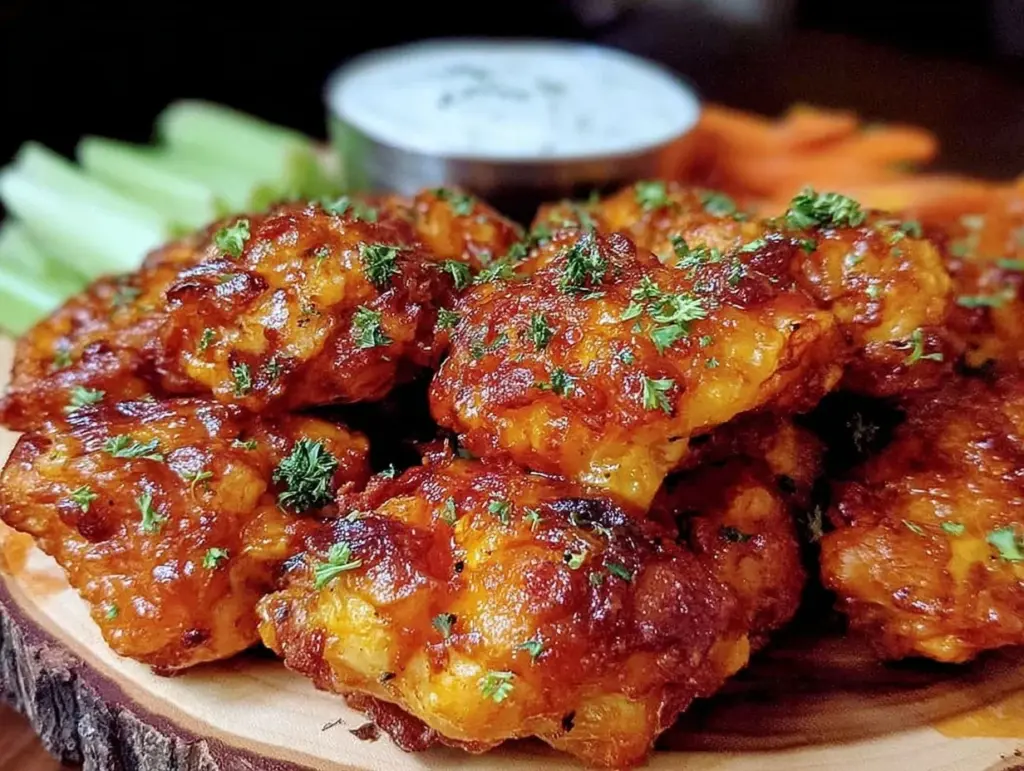 air fryer buffalo chicken wings - featured image