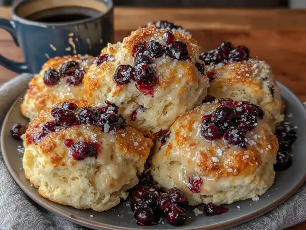 blueberry biscuits - featured image
