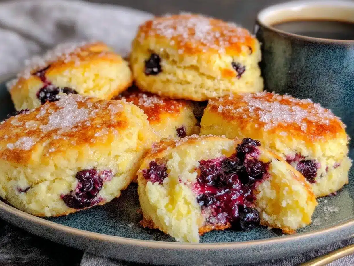 blueberry biscuits preparation steps
