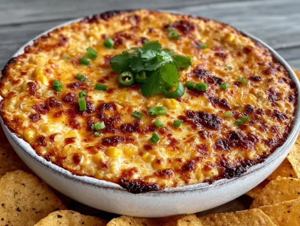 cheesy jalapeño corn dip - featured image