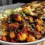 chickpea and potato curry - featured image