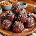 chocolate protein balls - featured image