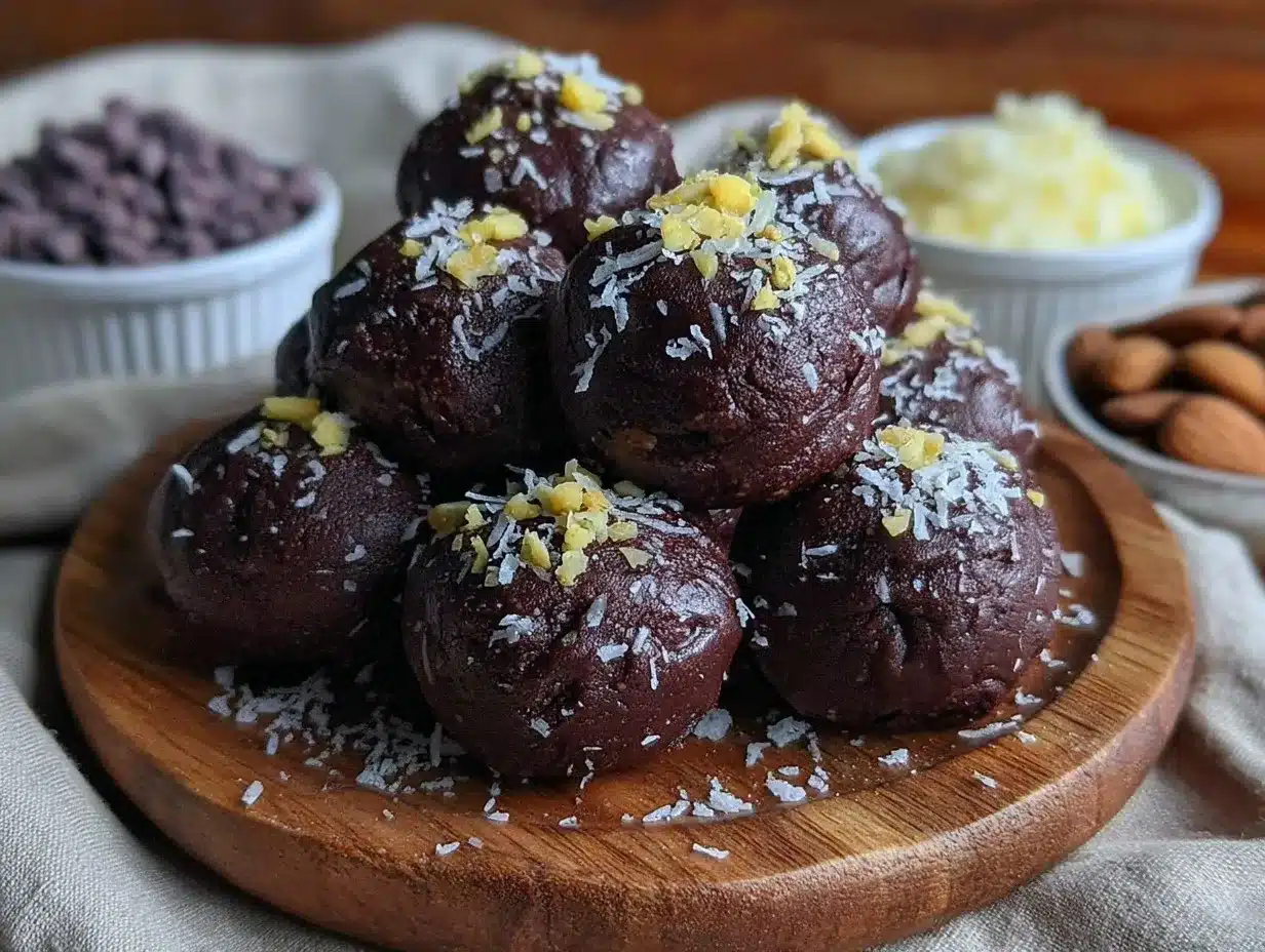 chocolate protein balls preparation steps