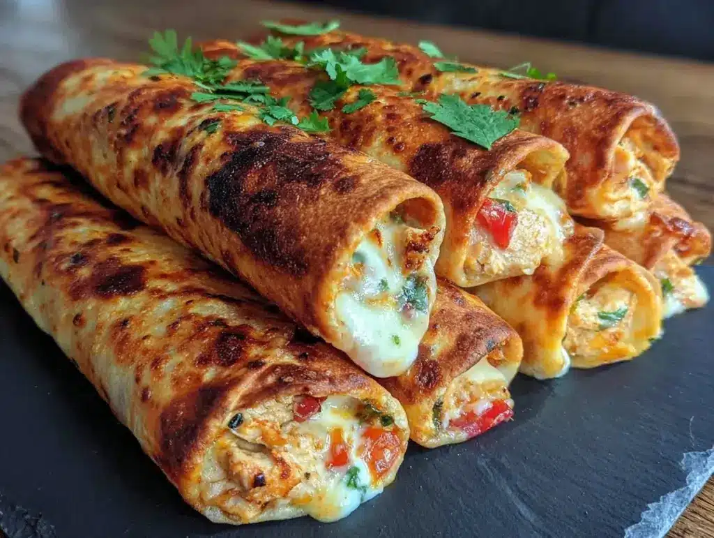 cream cheese chicken taquitos - featured image