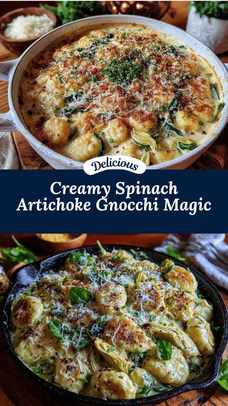 creamy spinach artichoke gnocchi recipe
