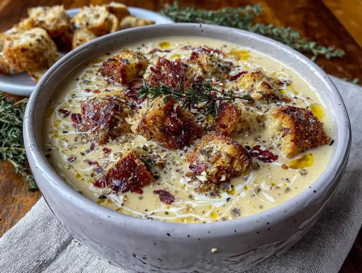 creamy sunchoke soup preparation steps