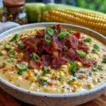 creamy sweet corn chowder - featured image