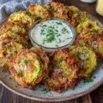 crispy parmesan zucchini chips - featured image