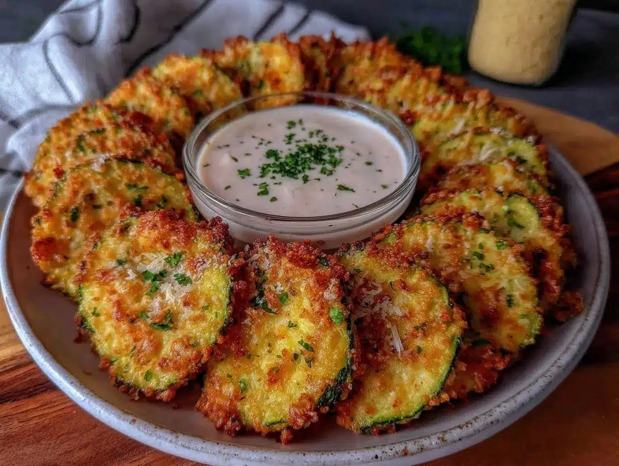 crispy parmesan zucchini chips preparation steps