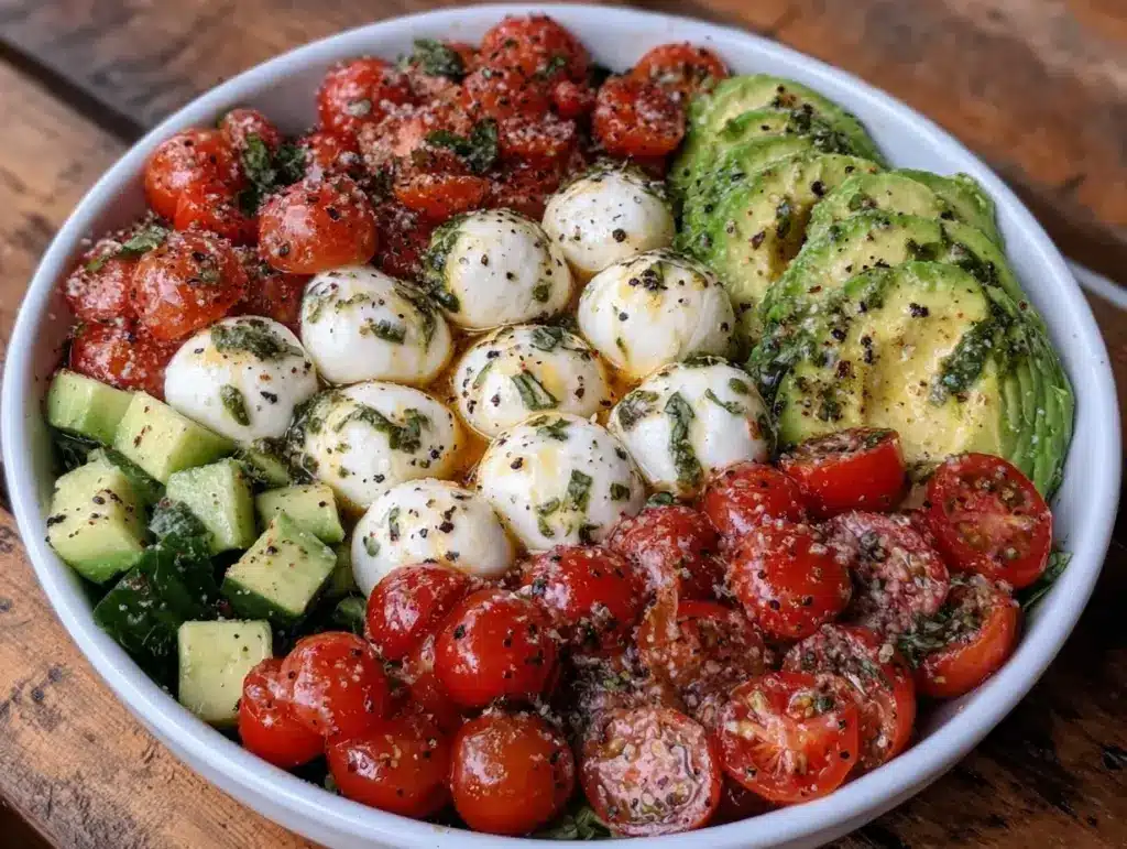 cucumber mozzarella salad - featured image