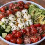 cucumber mozzarella salad - featured image