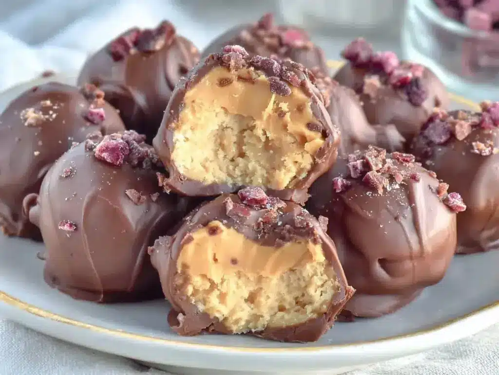 frozen peanut butter Greek yogurt bites - featured image