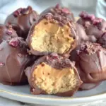 frozen peanut butter Greek yogurt bites - featured image