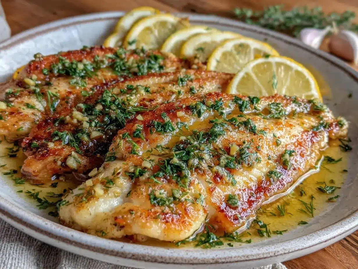 garlic butter tilapia preparation steps