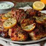 Greek lemon chicken thighs - featured image