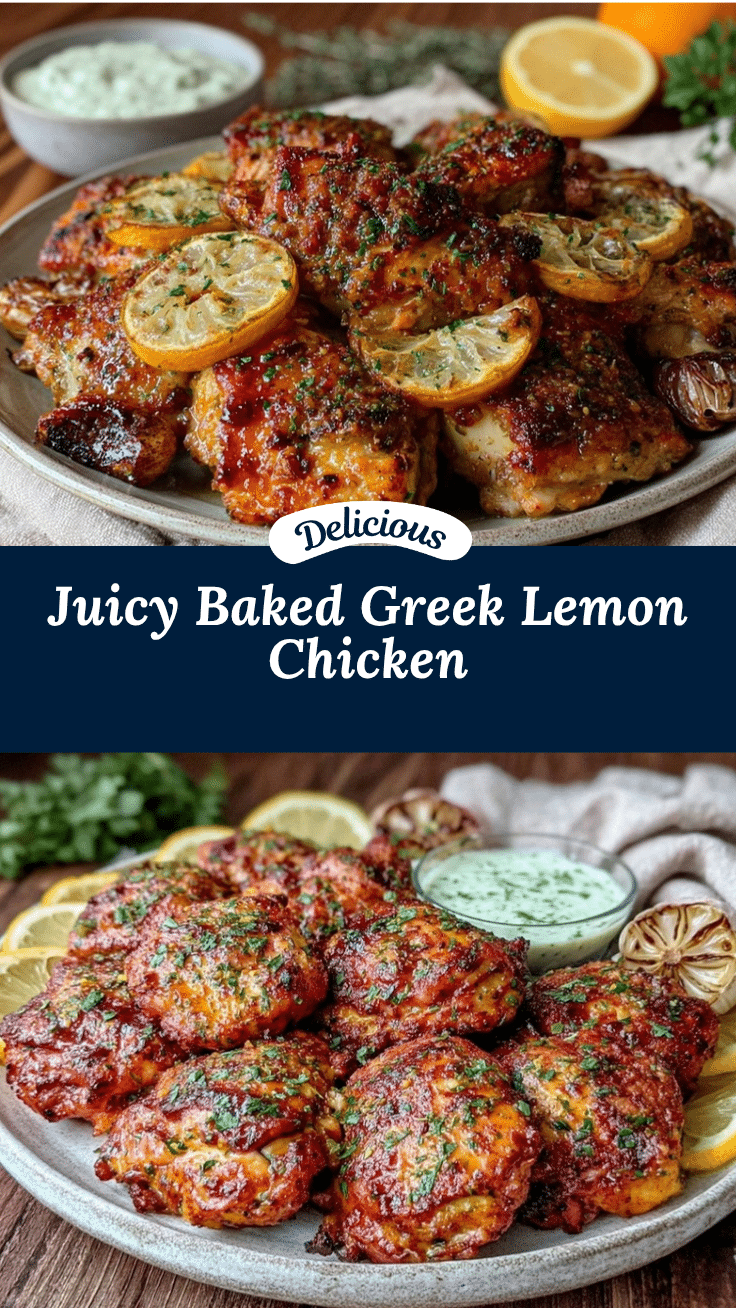 Greek lemon chicken thighs recipe
