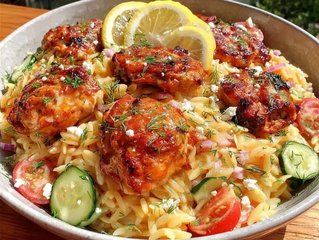 Greek lemon orzo - featured image