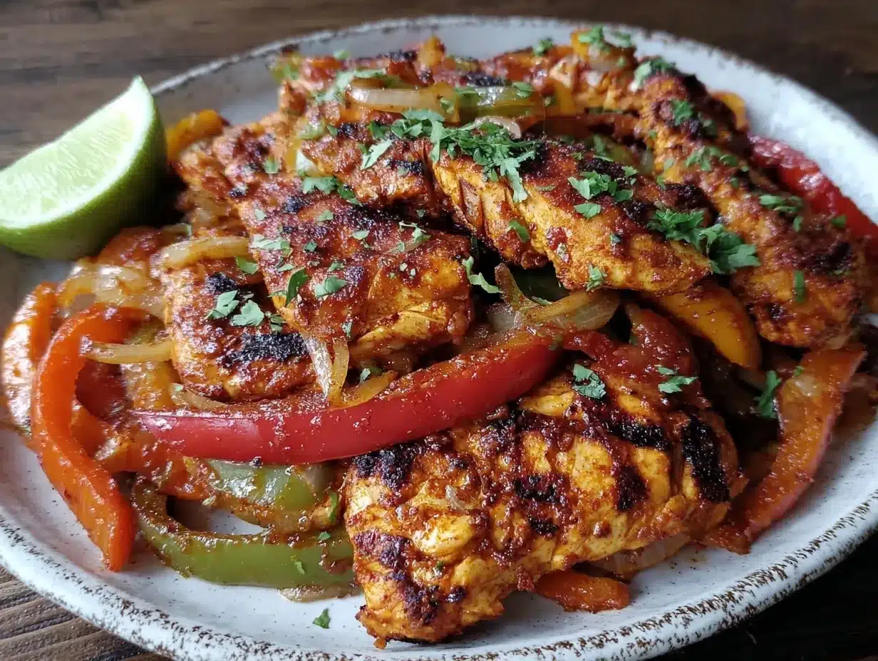 grilled chicken fajitas preparation steps