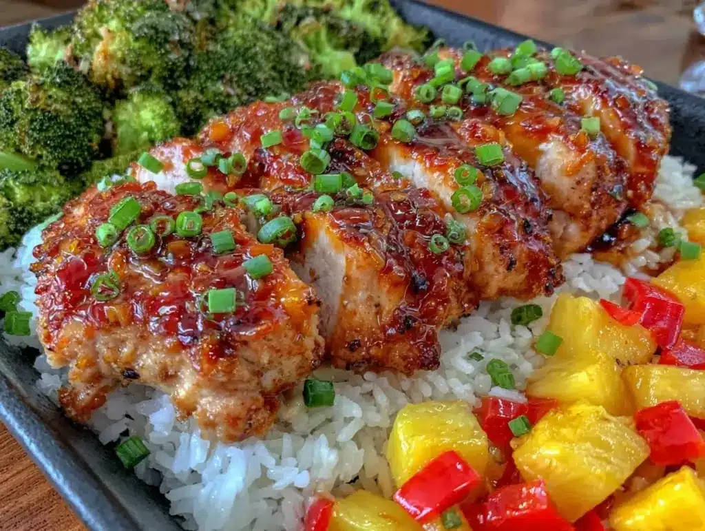 Hawaiian Chicken Sheet Pan Dinner - featured image