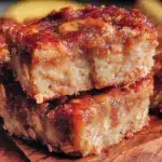 healthy banana oatmeal bars - featured image