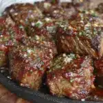 honey garlic butter steak bites - featured image