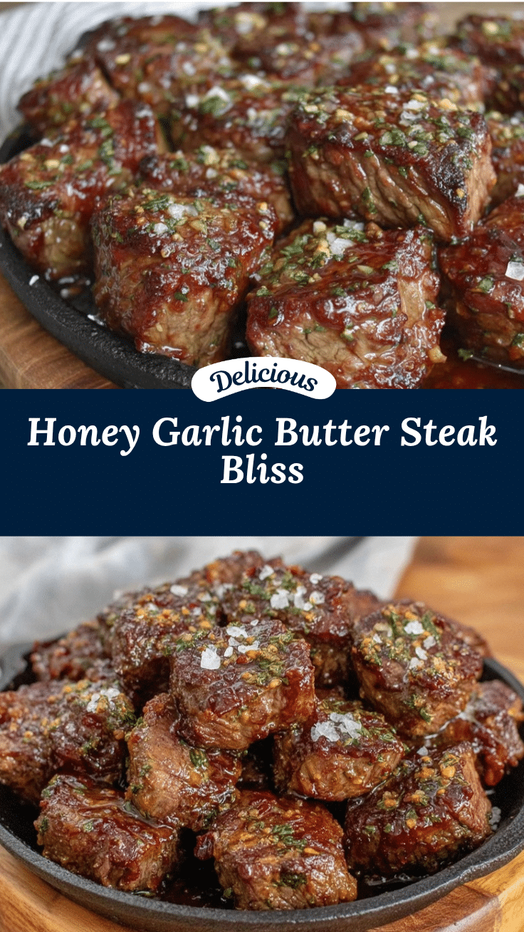 honey garlic butter steak bites recipe
