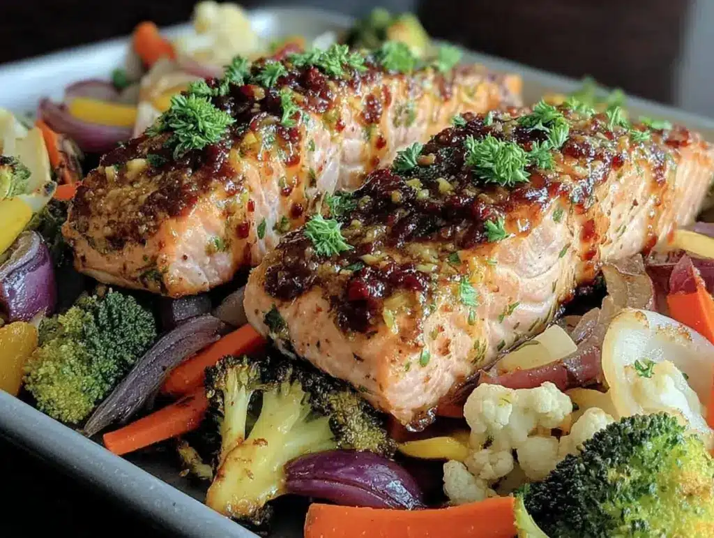 honey mustard salmon - featured image
