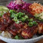 Korean BBQ Chicken Bowls - featured image