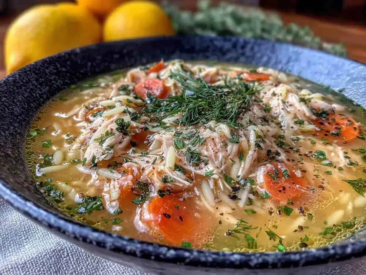 lemon chicken soup - featured image