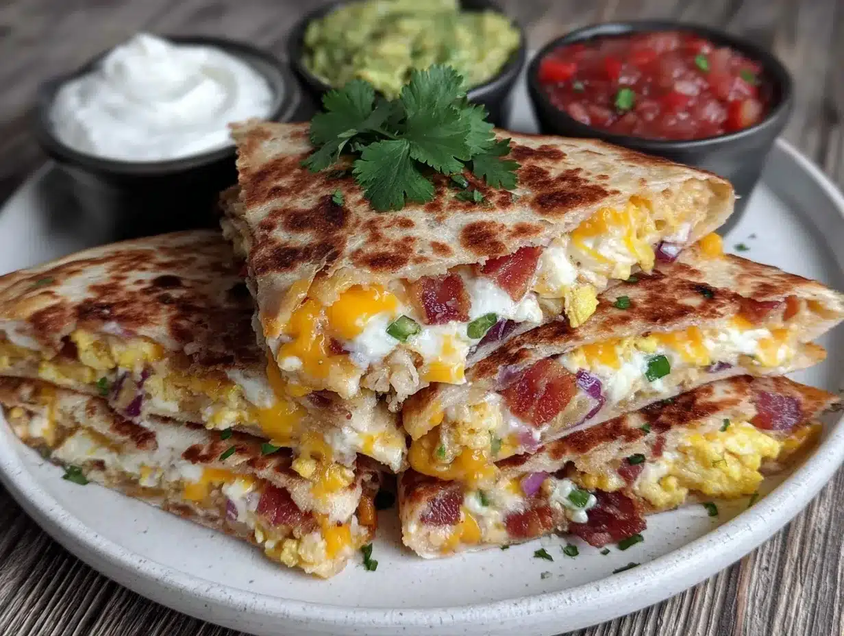 loaded breakfast quesadillas preparation steps