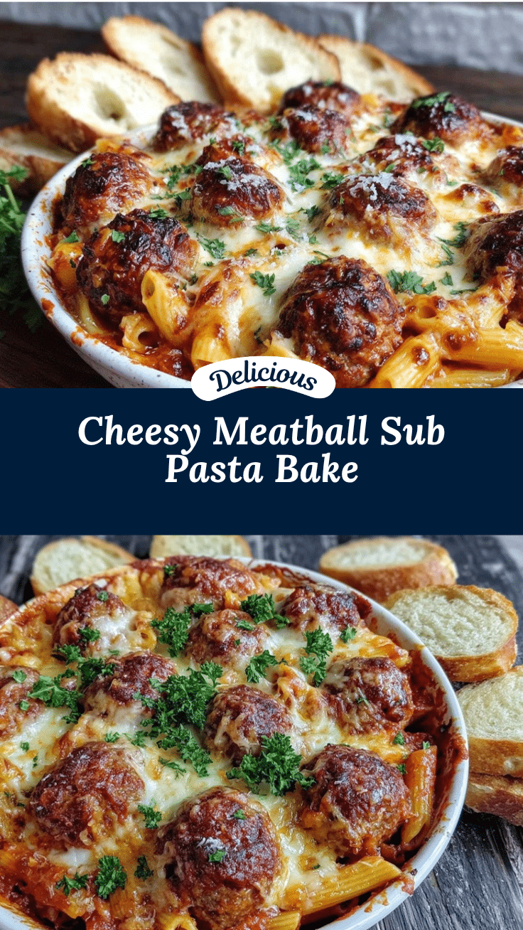 meatball sub pasta bake recipe