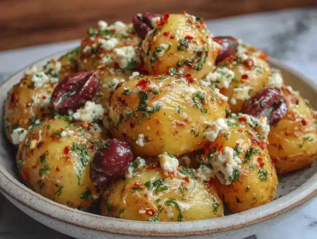 Mediterranean potato salad - featured image