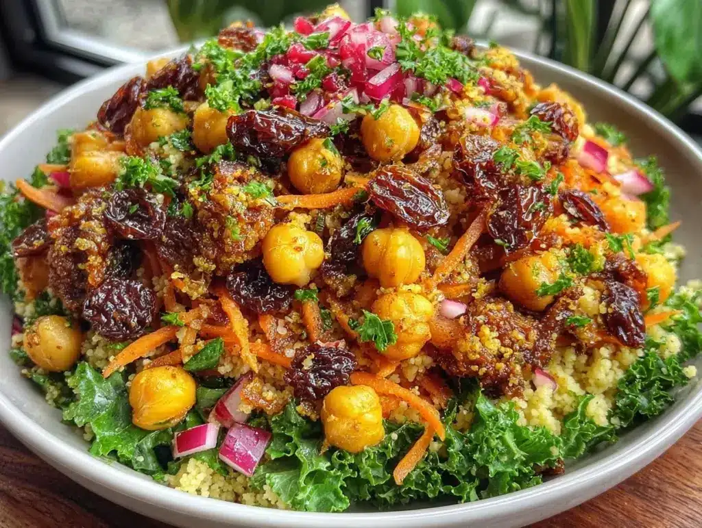 moroccan-spiced couscous salad - featured image