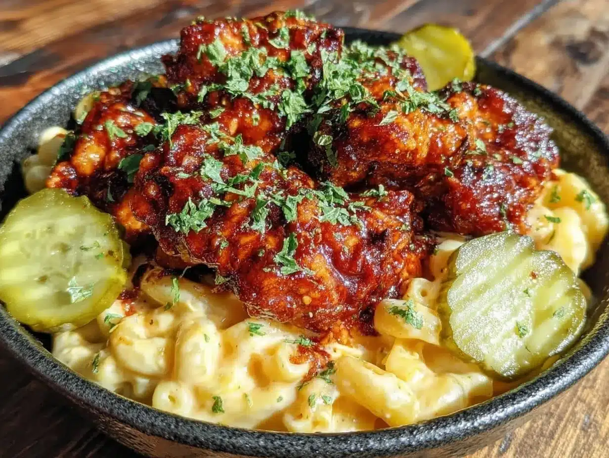 Nashville Hot Chicken Mac preparation steps
