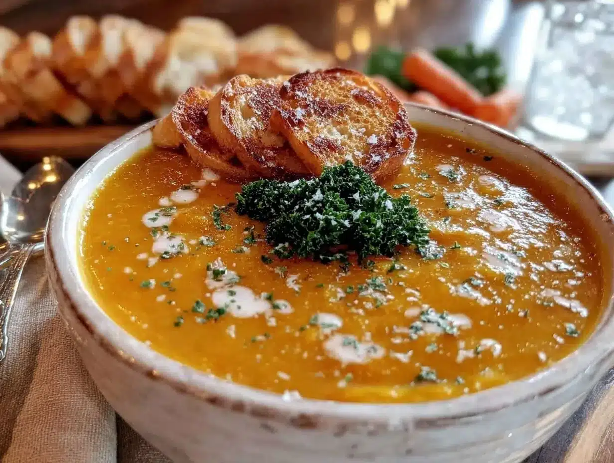 Potage Crécy preparation steps