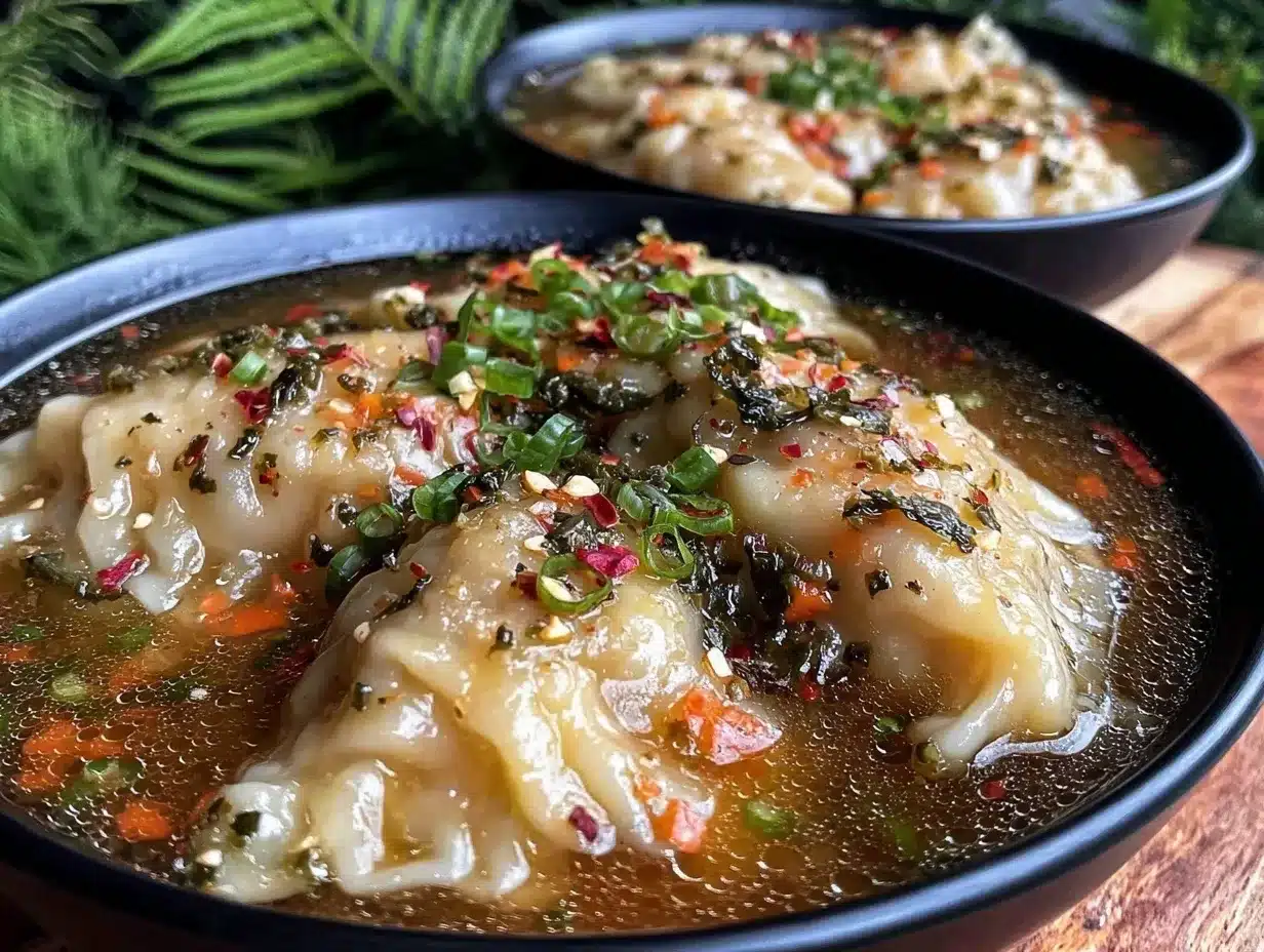 potsticker soup preparation steps