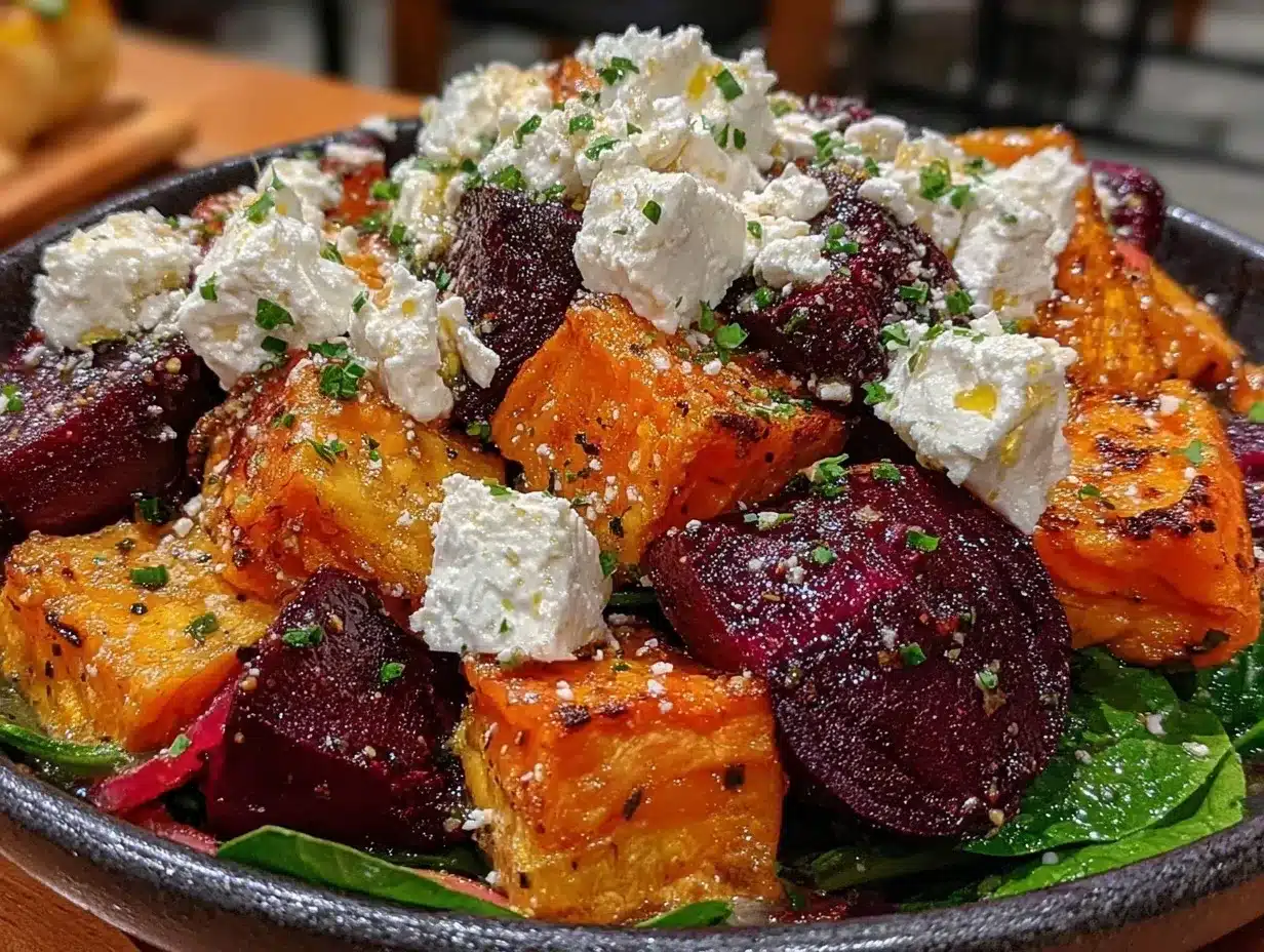 roasted beets and sweet potatoes preparation steps