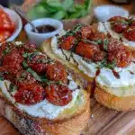 roasted tomato burrata toast - featured image