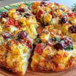 roasted vegetable pizza - featured image