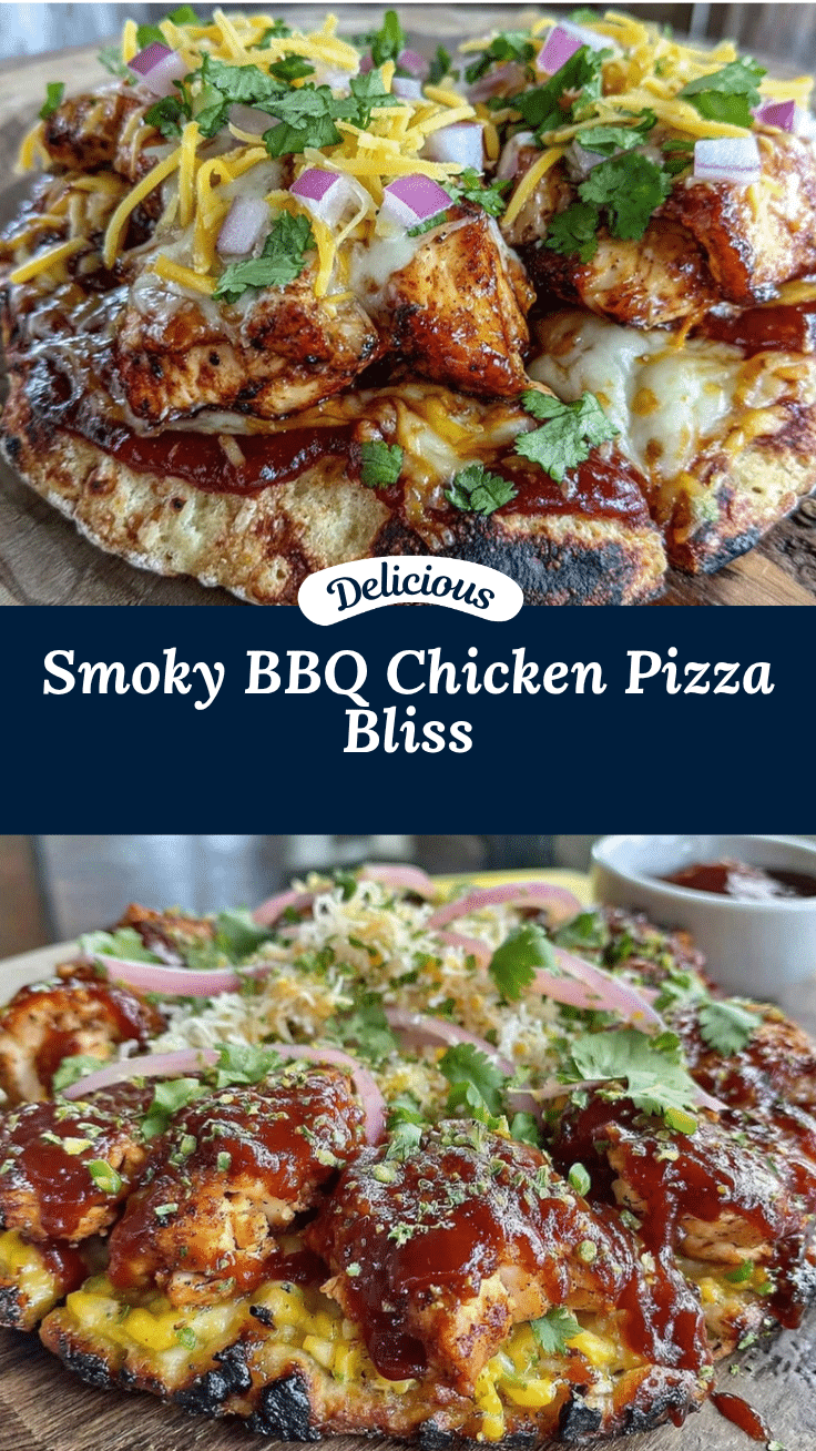 smoky BBQ chicken flatbread pizza recipe