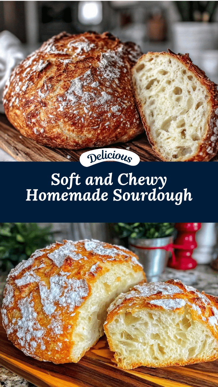soft and chewy sourdough bread recipe