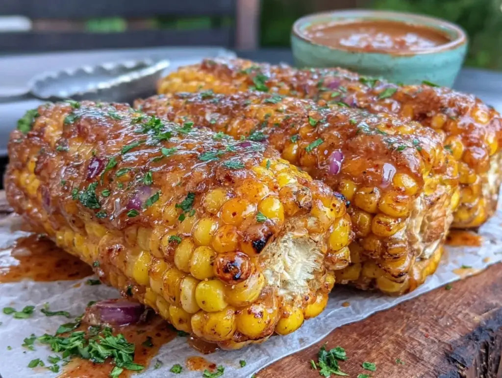 spicy Cajun butter corn - featured image