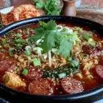 spicy Korean budae jjigae - featured image