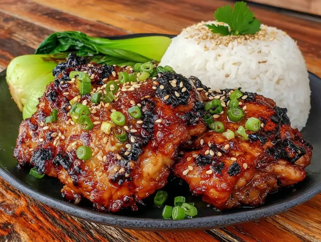teriyaki grilled chicken thighs - featured image