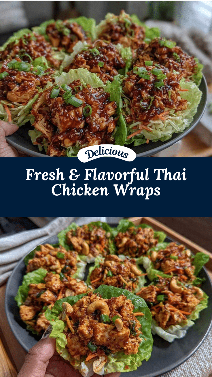 Thai Chicken Lettuce Wraps recipe