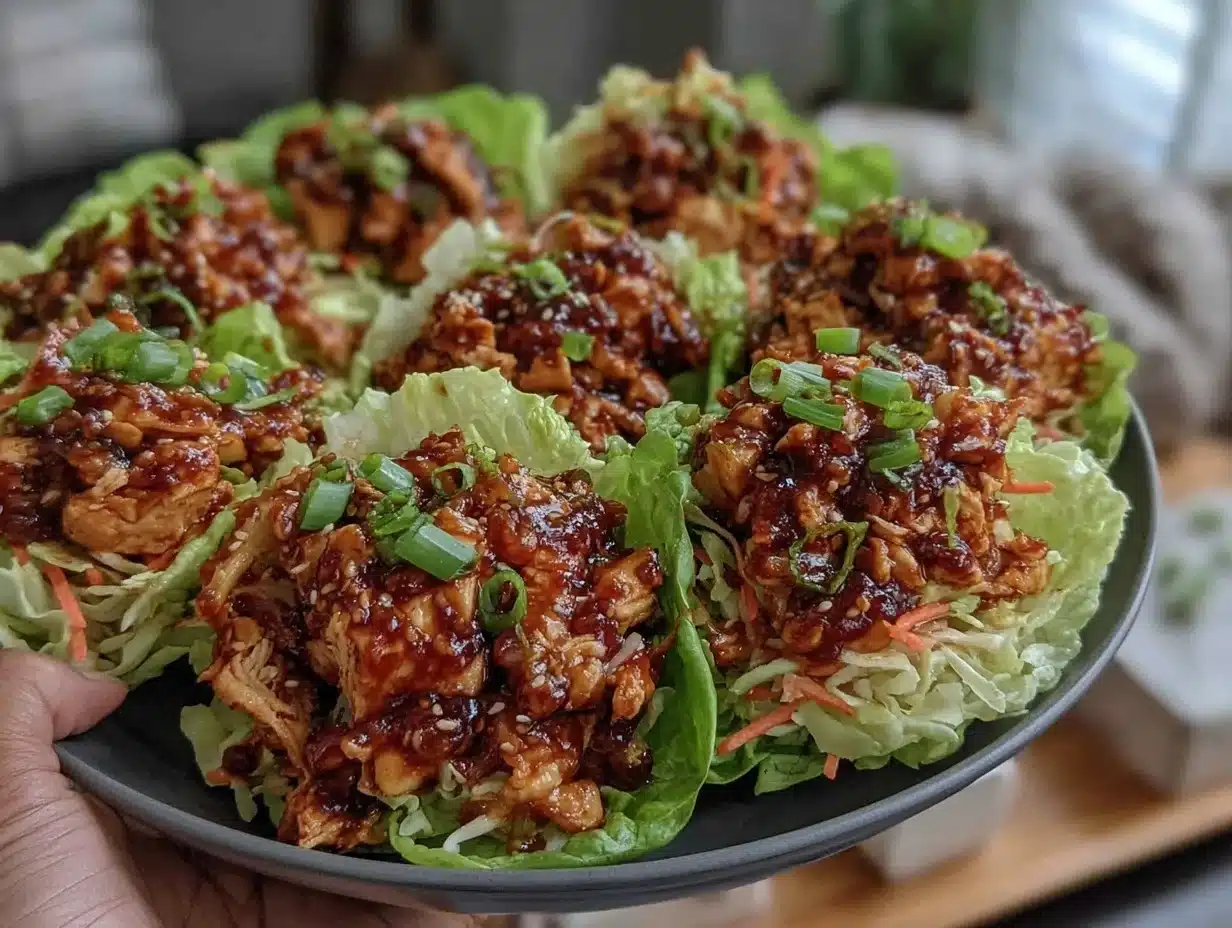 Thai Chicken Lettuce Wraps - featured image