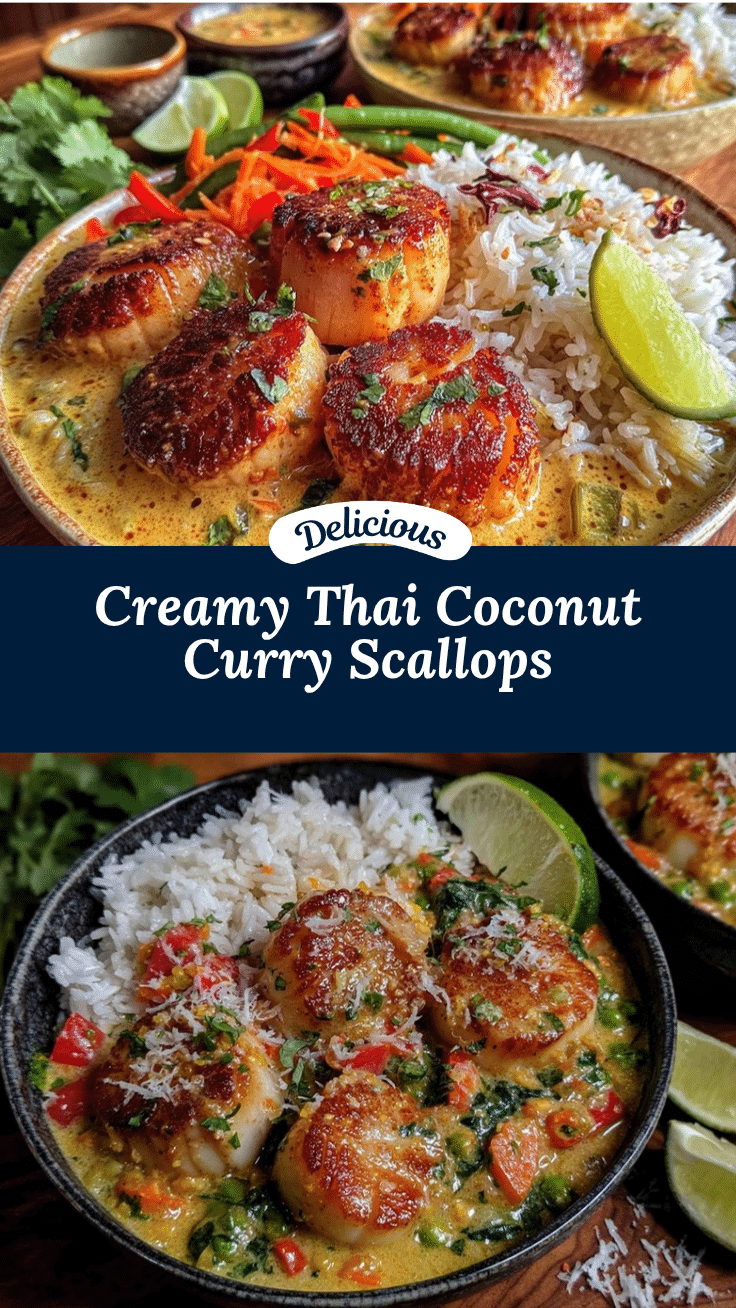 Thai Coconut Curry Scallops recipe